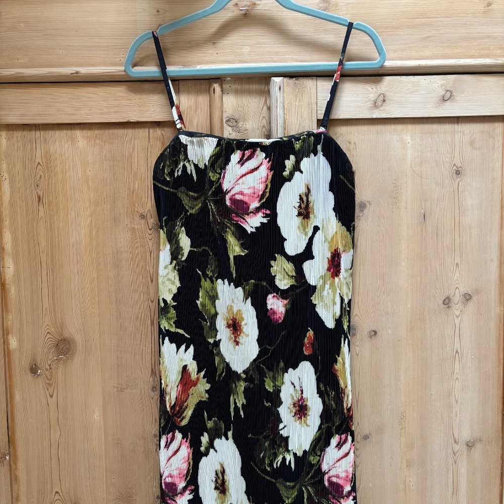 Abercrombie & Fitch Floral Black Midi Dress - Picture 9 of 16